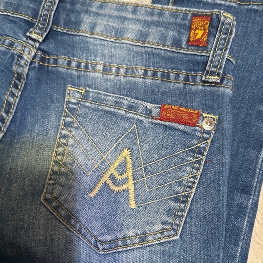 7 For All Mankind the skinny ankle Blue girls Jeans size 10